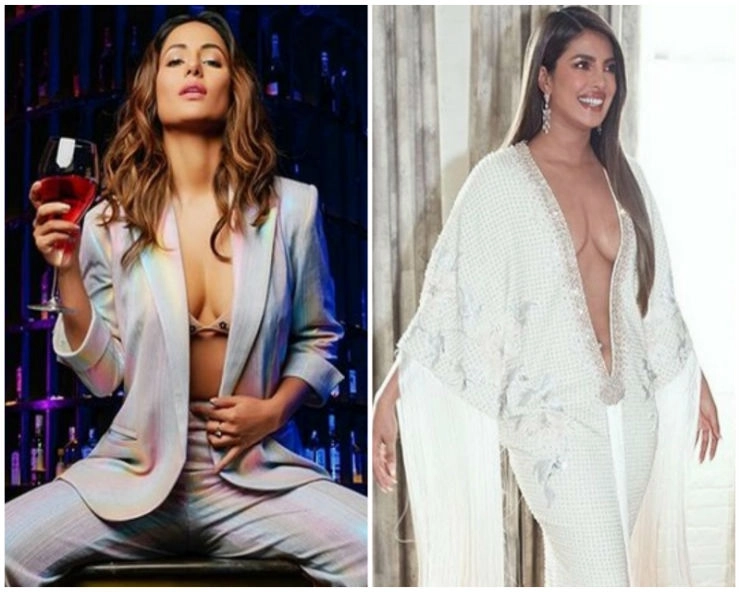 Grammy Look: प्रियंका चोपड़ा को ट्रोल करने वालों को हिना खान ने दिया चैलेंज- हिम्मत है तो 10 मिनट के लिए.... - Grammy look, Hina Khan comes in support of Priyanka Chopra, gives open challenge to trollers