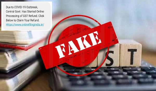 अगर इस तरह का GST रिफंड का मैसेज आपको भी आया है, तो हो जाएं सावधान! - Online filing of GST refund fake messages, fact check