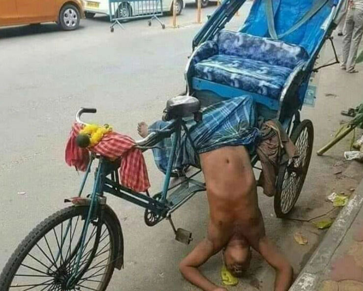 क्या लॉकडाउन के दौरान भूख से हुई इस रिक्शा चालक की मौत, सच जानकर आप सिर पकड़ लेंगे! - Social media claims rickshaw puller died due to hunger during lockdown, fact check