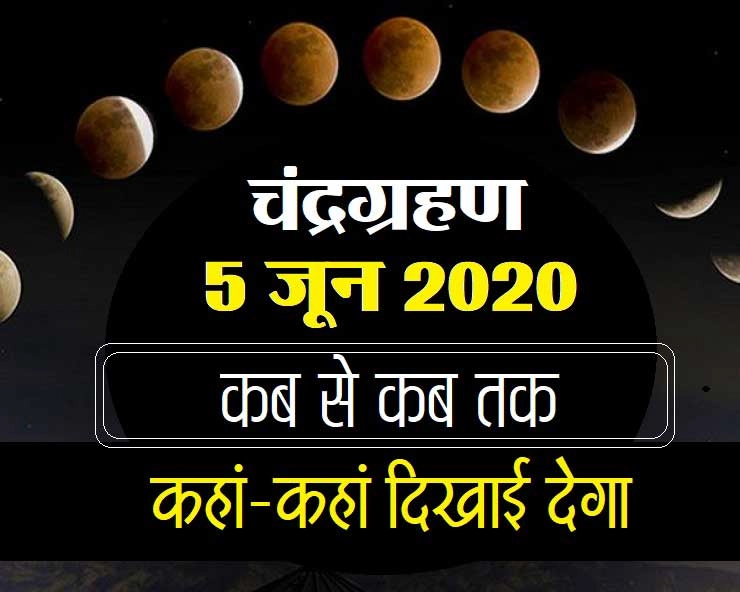 चंद्र ग्रहण, 5 जून 2020 : कब से कब तक, कहां दिखाई देगा, ज्योतिष में उपछाया चंद्रग्रहण - chandra grahan 2020