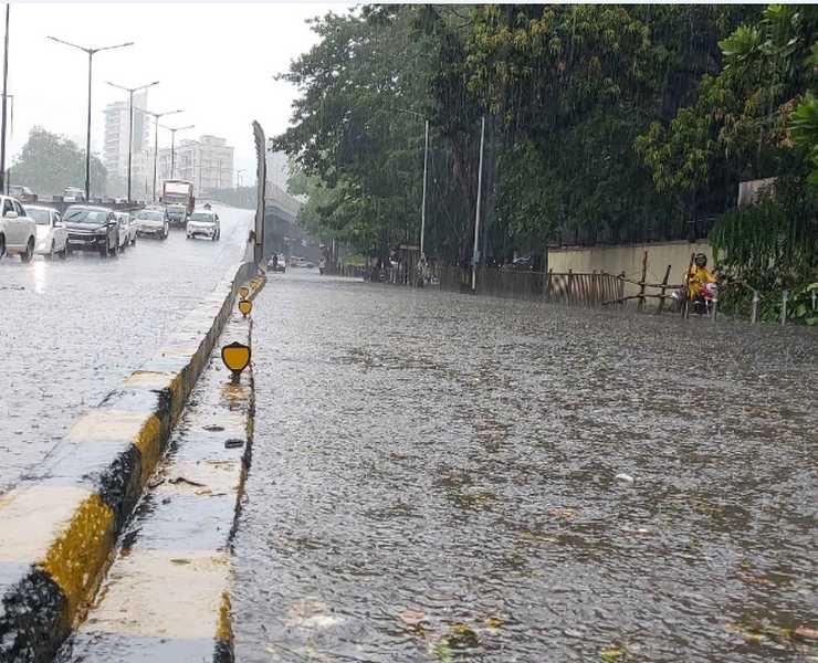 कोरोनाकाल में मुंबई पानी-पानी, भारी बारिश से लोग परेशान - very heavy rain in Mumbai