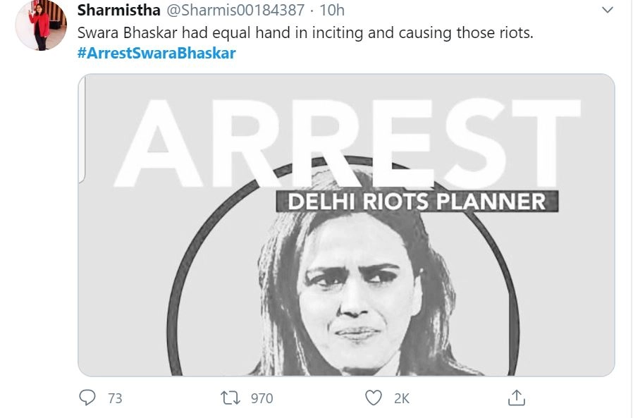 सीएए, दिल्ली दंगा और स्‍वरा भास्‍कर के साथ ट्व‍िटर फि‍र लौटा अपने पुराने रंग में, कोरोना गायब…