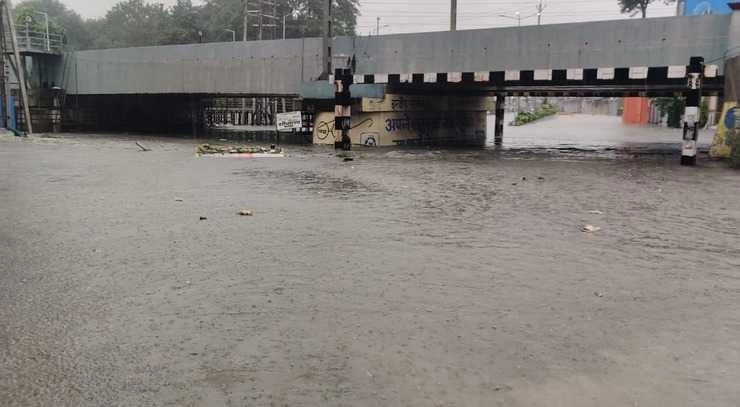 इंदौर में बारिश ने तोड़ा 39 साल का रिकॉर्ड, निचले इलाकों में जलजमाव, जनजीवन अस्त-व्यस्त - Rain breaks 39 year record in Indore