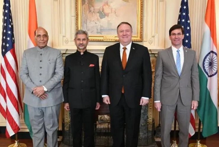 चीन से तनाव के बीच भारत-अमेरिका की 2+2 वार्ता, दोनों देशों में इन मुद्दों पर होगी चर्चा - us secretary of state mike pompeo and defence secretary mark esper to arrive in india today