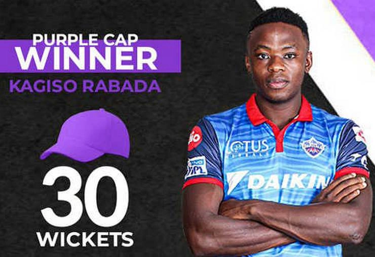 IPL-13 :  30 विकेट लेकर कागिसो रबाडा ने किया पर्पल कैप पर कब्जा - Kagiso Rabada Wins Purple Cap in IPL-13