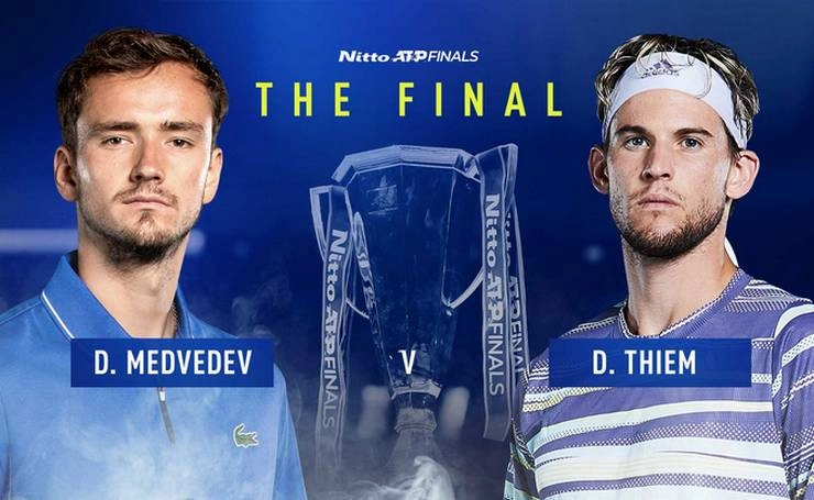 एटीपी वर्ल्ड टूर फाइनल्स की खिताबी टक्कर थिएम और मेदवेदेव के बीच - ATP World Tour Finals