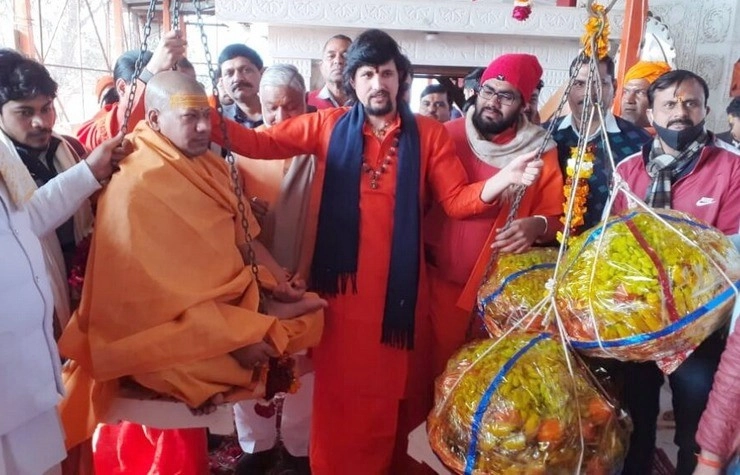 हरिद्वार में हुआ महामंडलेश्वर कैलाशानंद गिरी के तुलादान उत्सव का आयोजन - Mahamandaleshwar Kailashanand Giri's Tuladan festival organized in Haridwar