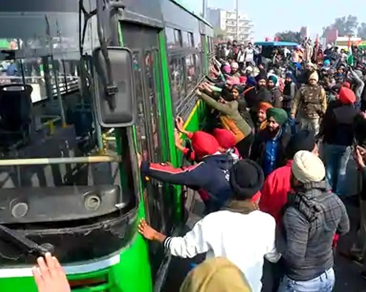 शेतकरी आंदोलन: आंदोलकां विरोधात सिंघू बॉर्डरवर स्थानिक उतरले रस्त्यावर
