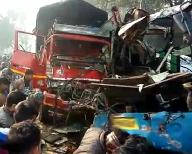 मुरादाबाद में भीषण सड़क हादसा, 10 की मौत, 11 घायल - Muradabad road accident