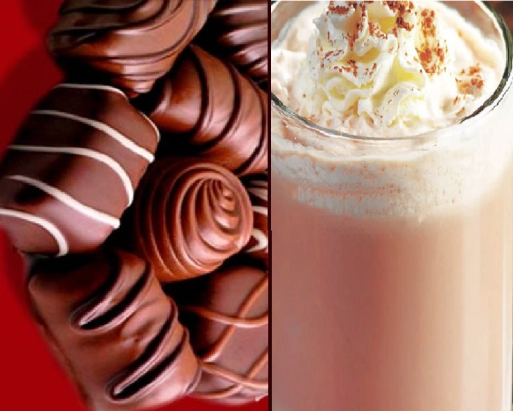 Valentine day Special: चॉकलेटी मिल्क शेक विथ वनीला फ्लेवर - Chocolate Milkshakes Recipe
