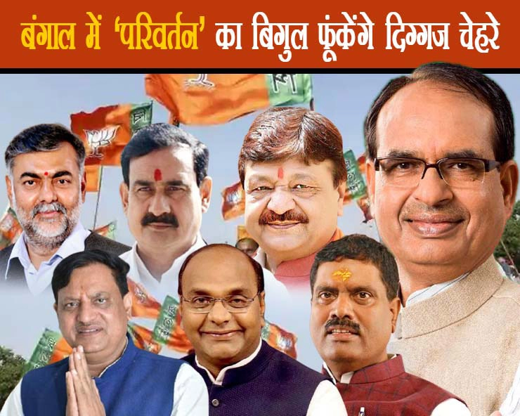 खास खबर : पश्चिम बंगाल में ‘परिवर्तन’ का बिगुल फूंकेंगे मध्यप्रदेश भाजपा के दिग्गज चेहरे - Leaders of Madhya Pradesh BJP have big responsibility in West Bengal assembly elections