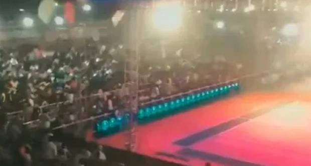 तेलंगाना के सूर्यापेठ में बड़ा हादसा, कबड्डी मैच के दौरान गिरी गैलरी, 50 से ज्यादा घायल - telangana gallery of ground collapsed during national junior kabaddi tournament more than 100 people injured