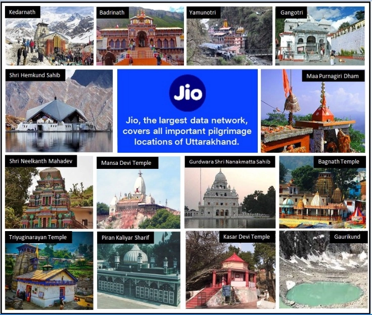 Jio 4g नेटवर्क से जुड़ा पूर्णागिरि धाम, मुख्यमंत्री रावत ने की औपचारिक घोषणा - Purnagiri Dham connected to Jio 4g network, Chief Minister Rawat made formal announcement