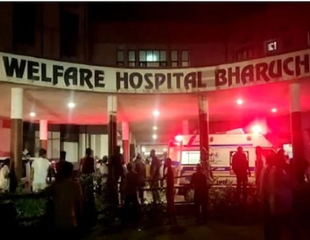 गुजरात के भरूच में कोविड अस्पताल में आग, 18 की मौत