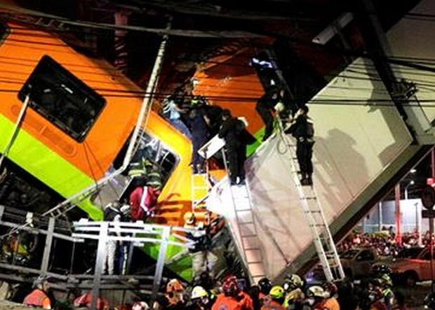 मैक्सिको सिटी में मेट्रो का पुल गिरने से 20 लोगों की मौत, 70 घायल