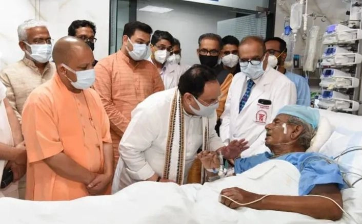 यूपी के पूर्व सीएम कल्याण सिंह की तबीयत फिर बिगड़ी, सीएम योगी हॉस्पिटल मिलने पहुंचे - Former UP CM Kalyan Singh health deteriorated again