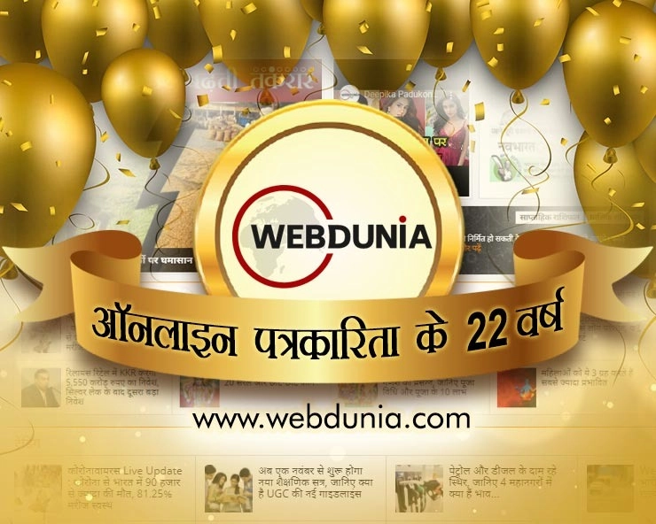 वेबदुनिया : ऑनलाइन पत्रकारिता के सफलतम 22 वर्ष - webdunia Hindi 22 years of Online Journalism