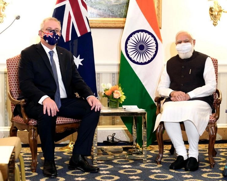ऑस्ट्रेलियाई PM मॉरिसन से मिले मोदी, रक्षा, व्‍यापार और Corona पर हुई चर्चा - Modi met Australian PM Morrison, discussed on defence, trade and Corona