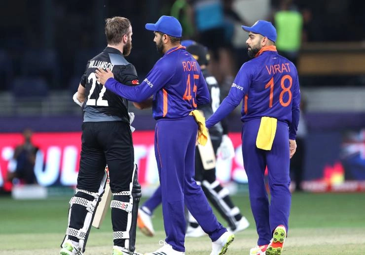 टी-20 वर्ल्ड कप में टीम इंडिया की शर्मनाक हार, न्यूजीलैंड ने 8‍ विकेट से हराया - T20 World Cup India vs New Zealand match