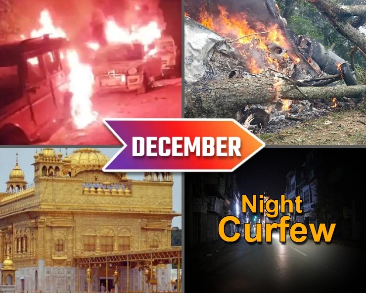 दिसंबर की बड़ी घटनाएं - Major incidents of December 2021