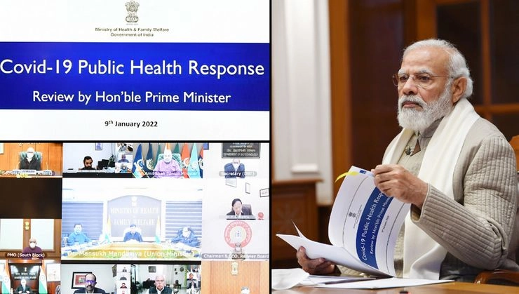 कोरोना को लेकर PM मोदी की हाईलेवल मीटिंग, दिए ये निर्देश, मुख्यमंत्रियों के साथ करेंगे बैठक - PM Modi reviews national pandemic situation in high-level meeting amid COVID surge