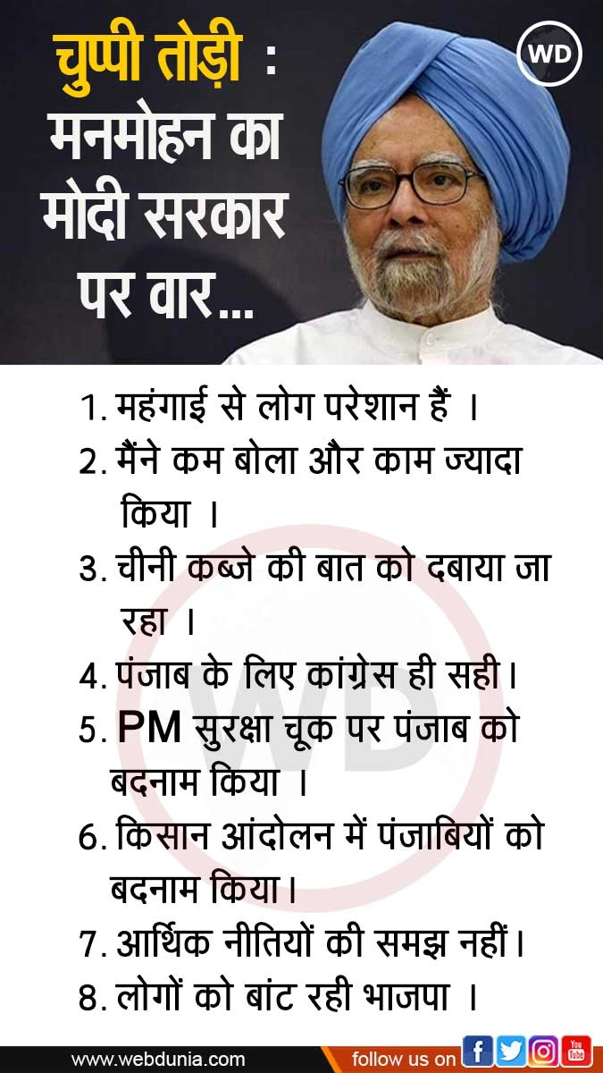पूर्व PM मनमोहन सिंह बोले, मैंने बोला कम, काम ज्यादा किया, जानिए 8 प्रमुख बातें