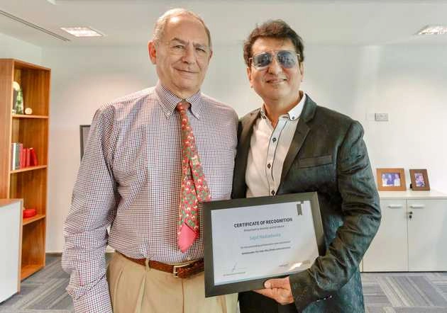 साजिद नाडियाडवाला को इंडो-अबू धाबी एंटरटेनमेंट के लिए एम्बेसडर के रूप में मिला मान्यता का प्रमाण पत्र - sajid nadiadwala receives certificate of recognition as ambassador for indo abu dhabi entertainment