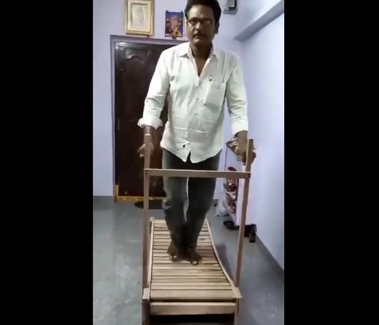 लकड़ी की ट्रेडमिल पर आया Anand Mahindra का दिल, क्रिएटिविटी देख बोले- मुझे भी चाहिए - anand mahindra shares video of hand made wooden treadmill says i want one