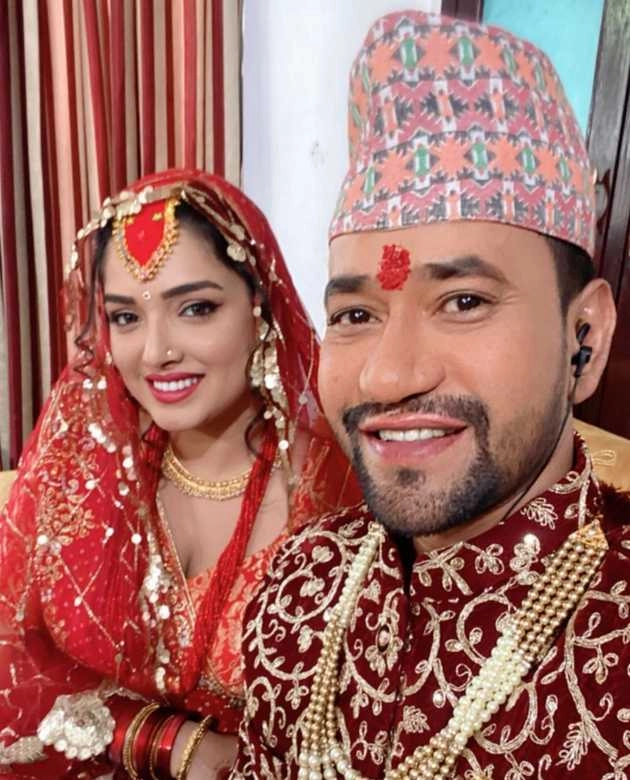 क्या निरहुआ ने आम्रपाली दुबे संग कर ली शादी? नेपाली दूल्हा-दुल्हन बने आए नजर | amrapali dubey nirhua nepali wedding photo and video goes viral