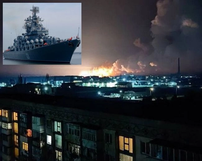 युद्धपोत ‘मोस्कवा’ डूबने के बाद भड़का रूस, कीव पर हमले तेज करने की धमकी