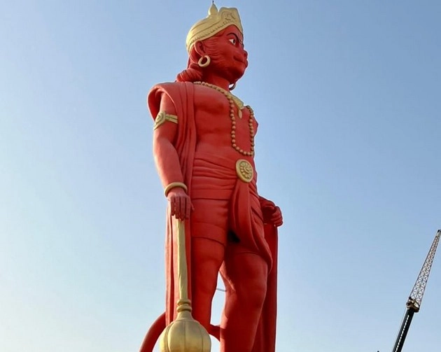 हनुमान जन्मोत्सव पर मोरबी में आज 108 फुट ऊंची हनुमान जी की प्रतिमा का अनावरण करेंगे पीएम मोदी - PM Modi to inaugarate 108 feet statue of hanuman ji in morbi