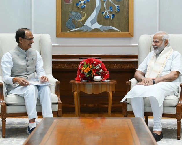पीएम मोदी से मिले सीएम शिवराज, गुड गवर्नेंस पर हुई बात - CM Shivraj Meets with PM Modi, discussed the good governance initiatives