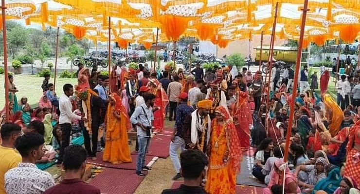 अक्षय तृतीया पर क्षत्रिय कुशवाह समाज का 32 सामूहिक विवाह सम्मलेन - Akshaya Tritiya Kshatriya Kushwaha Samaj samohik vivah