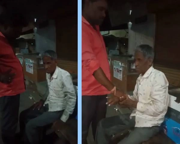 नीमच में बुजुर्ग भंवरलाल की मौत के मामले में गिरफ्तारी, वीडियो में चांटे मारता दिखा आरोपी - Arrest in case of death of elderly Bhanwarlal in Neemuch