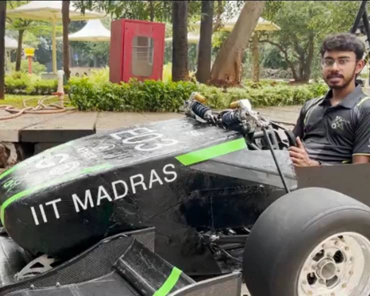IIT मद्रास के स्टूडेंट्‍स का कमाल, लॉन्च की देश की पहली इलेक्ट्रिक फॉर्मूला रेसिंग कार, देखें वीडियो - IIT Madras students develop first electric formula racing car, courtesy of Raftar