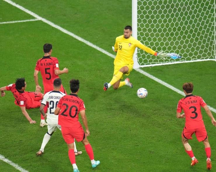 FIFA World Cup 2022 : पुर्तगाल को हराकर दक्षिण कोरिया अंतिम 16 में, उरूग्वे जीतकर भी बाहर - South Korea beat Portugal in FIFA World Cup football tournament
