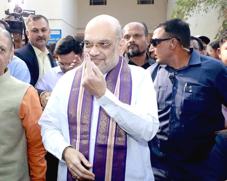 मतदान के बाद शाह बोले- गुजरात के ‘विकास मॉडल’ को मजबूत बनाएं - Amit Shah said after voting– strengthen Gujarats development model