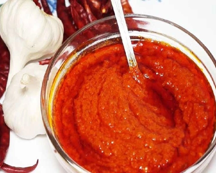 सर्दी के मौसम में खाने का जायका बढ़ा देती है लाजवाब लाल मिर्च-लहसुन की चटनी - Garlic chutney with red chilli
