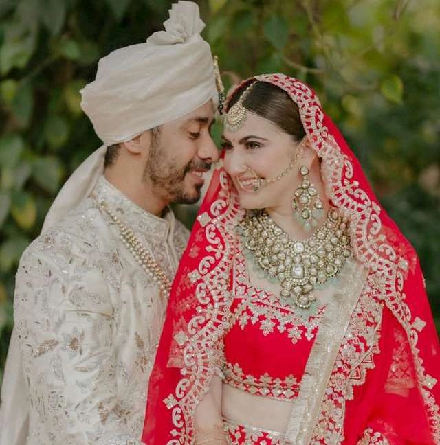 शिवालिका ओबेरॉय संग शादी के बंधन में बंधे अभिषेक पाठक, देखिए खूबसूरत वेडिंग तस्वीरें | abhishek pathak ties the knot with shivaleeka oberoi