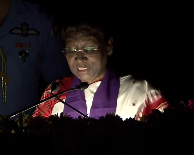 president draupdi murmu speech in odisha during power off