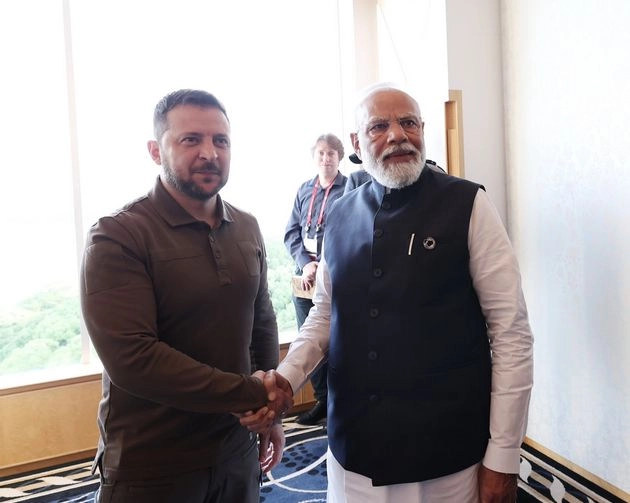 PM Modi with president zelensky