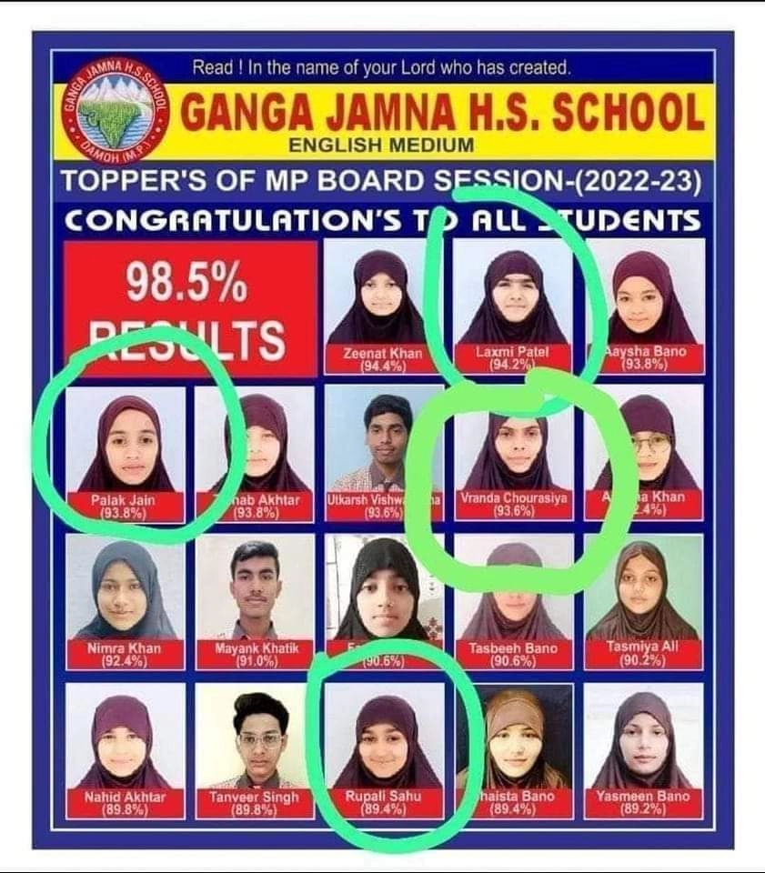 दमोह में निजी स्कूल के पोस्टर में हिंदू लड़कियों को हिजाब में दिखाने पर सख्त CM शिवराज, कलेक्टर को नए सिरे से जांच के दिए निर्देश