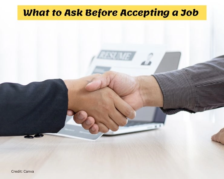 what to ask before accepting a job