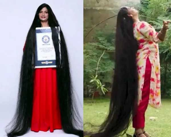 भारतीय महिला ने बनाया लंबे बालों का विश्व रिकॉर्ड