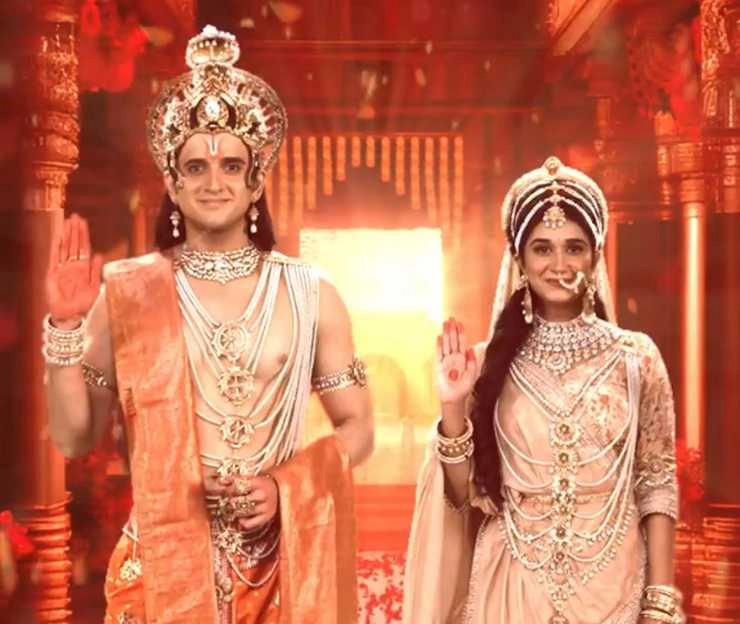 टीवी शो 'श्रीमद रामायण' की टीम ने किए भगवान राम की जन्मस्थली अयोध्या के दर्शन