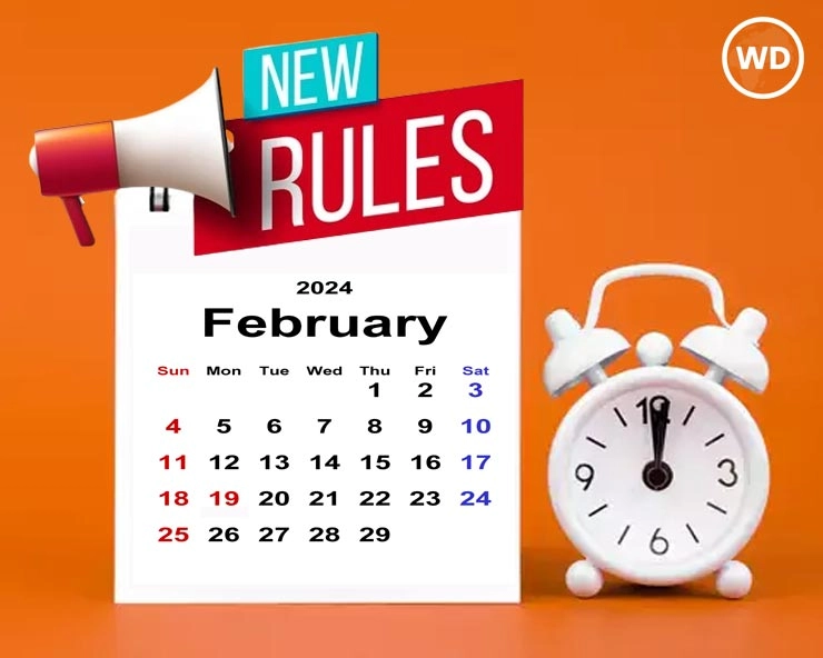 1 फरवरी से इन नियमों में बदलाव, आपकी जेब पर पड़ेगा सीधा असर - There will be changes in these rules from 1st February 2024