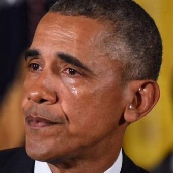 कांदा लावून रडले ओबामा!