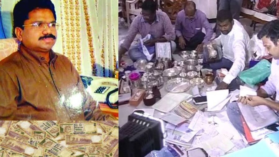 आंध्रप्रदेश के एक आईएएस के घर से 800 करोड़ रुपए बरामद - ACB raids andhra IAS officer