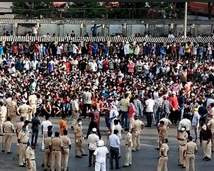 मुंबई में लॉकडाउन के दौरान उमड़ी भीड़, सोशल मीडिया पर भड़काऊ पोस्ट डालने पर एक व्यक्ति गिरफ्तार