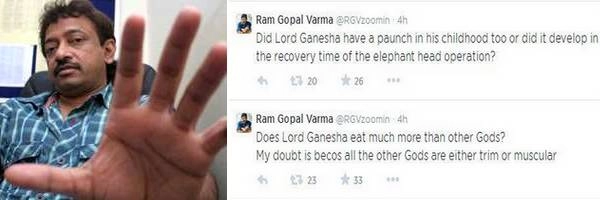 राम गोपाल वर्माचे गणपतीबद्दल आक्षेपार्ह ट्विट